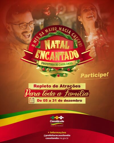 Imagem da notícia Natal Encantado em Cassilândia promete espetáculos na concha acústica da Praça São José